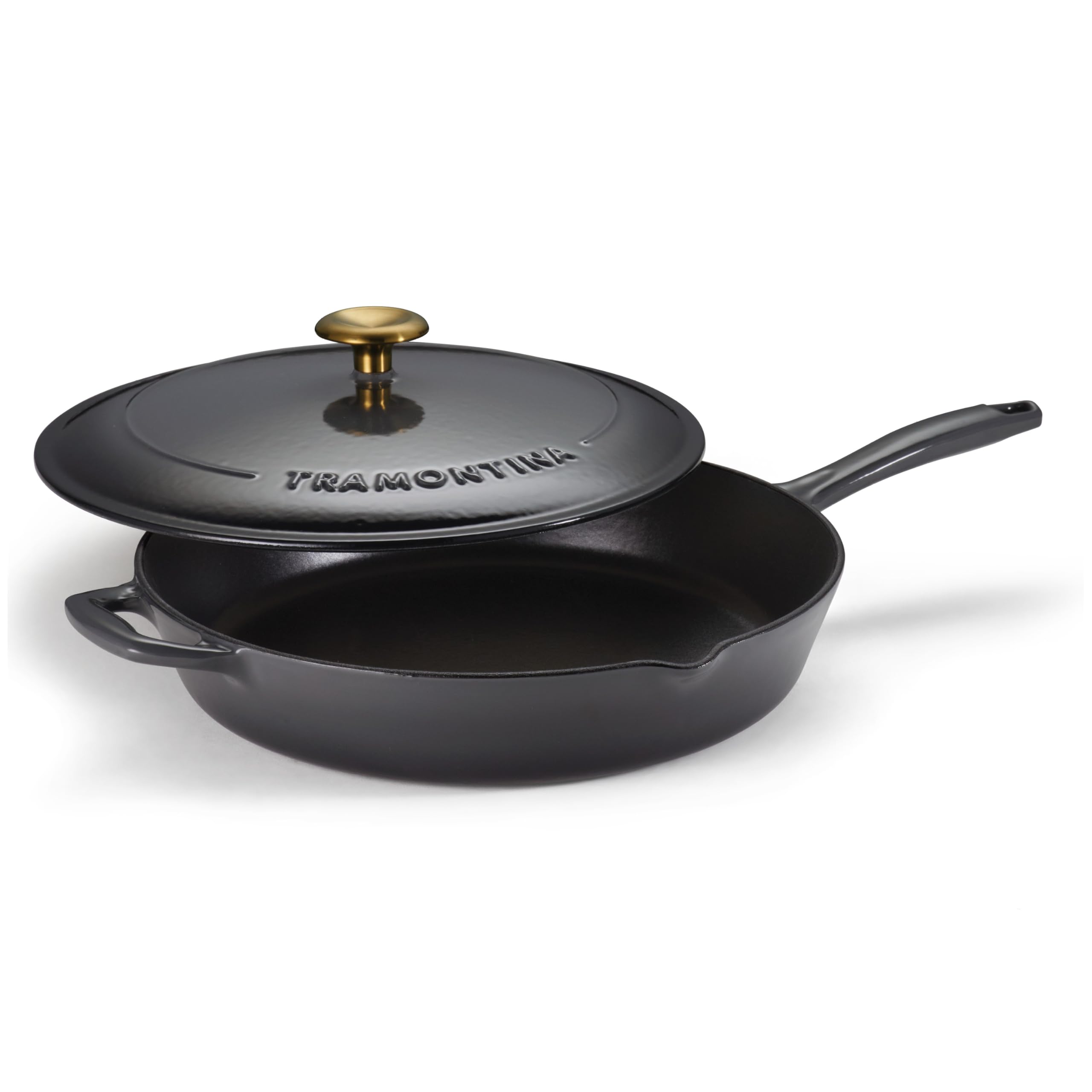 Tramontina Bestow Enameled Cast Iron Skillet with Lid