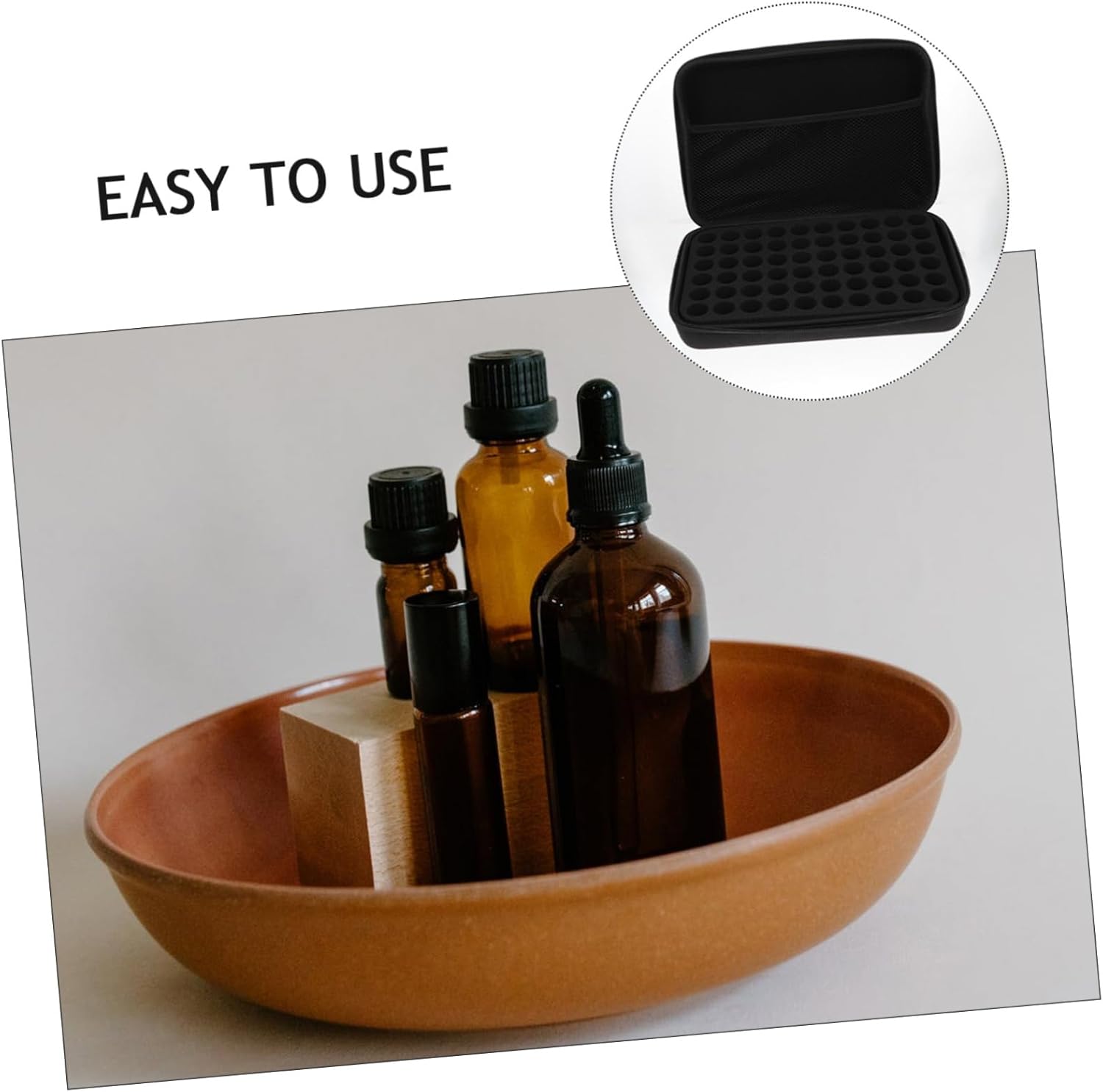 Portable Essential Oil Storage Case Organizer for Travel Home Use and Everyday Protection Lightweight Durable Design for Safe Bottle Storage