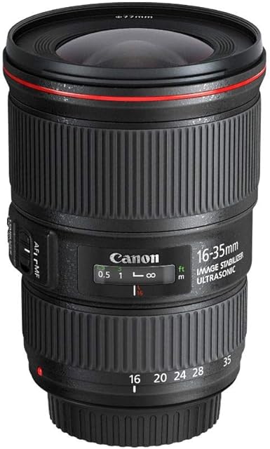 Canon EF 16-35 mm f/4L IS USM Lens - Black (Renewed)