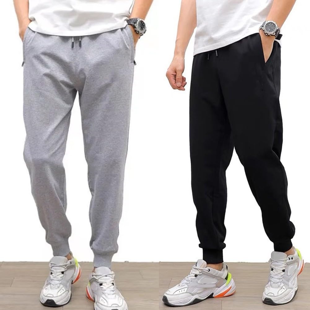 Pantaloni casual da uomo con fascia alla caviglia | Pantaloni sportivi da corsa traspiranti da uomo