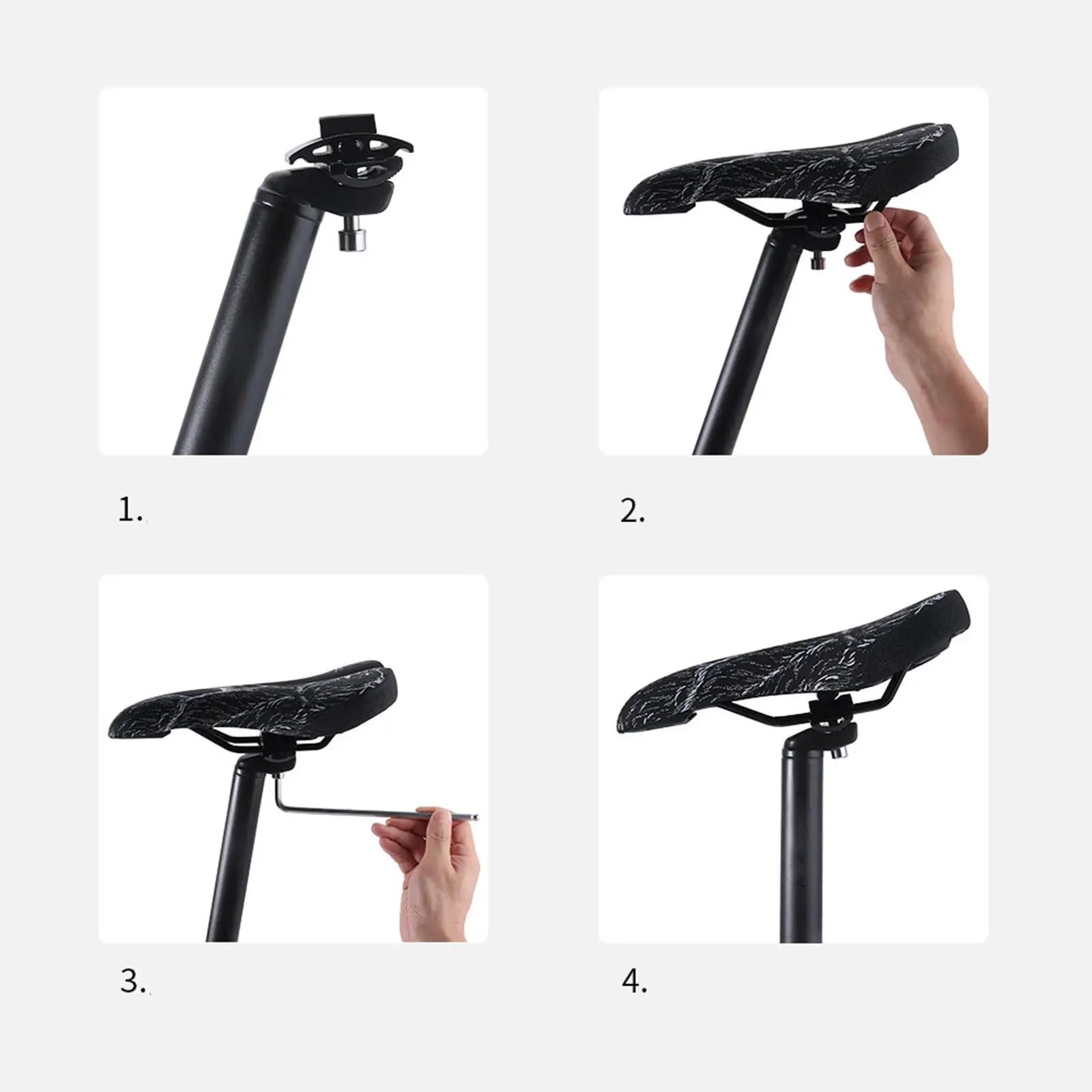 Bike Seat Mountainbike-Sitz Ersatz Komfort Leder Fahrradsattel
