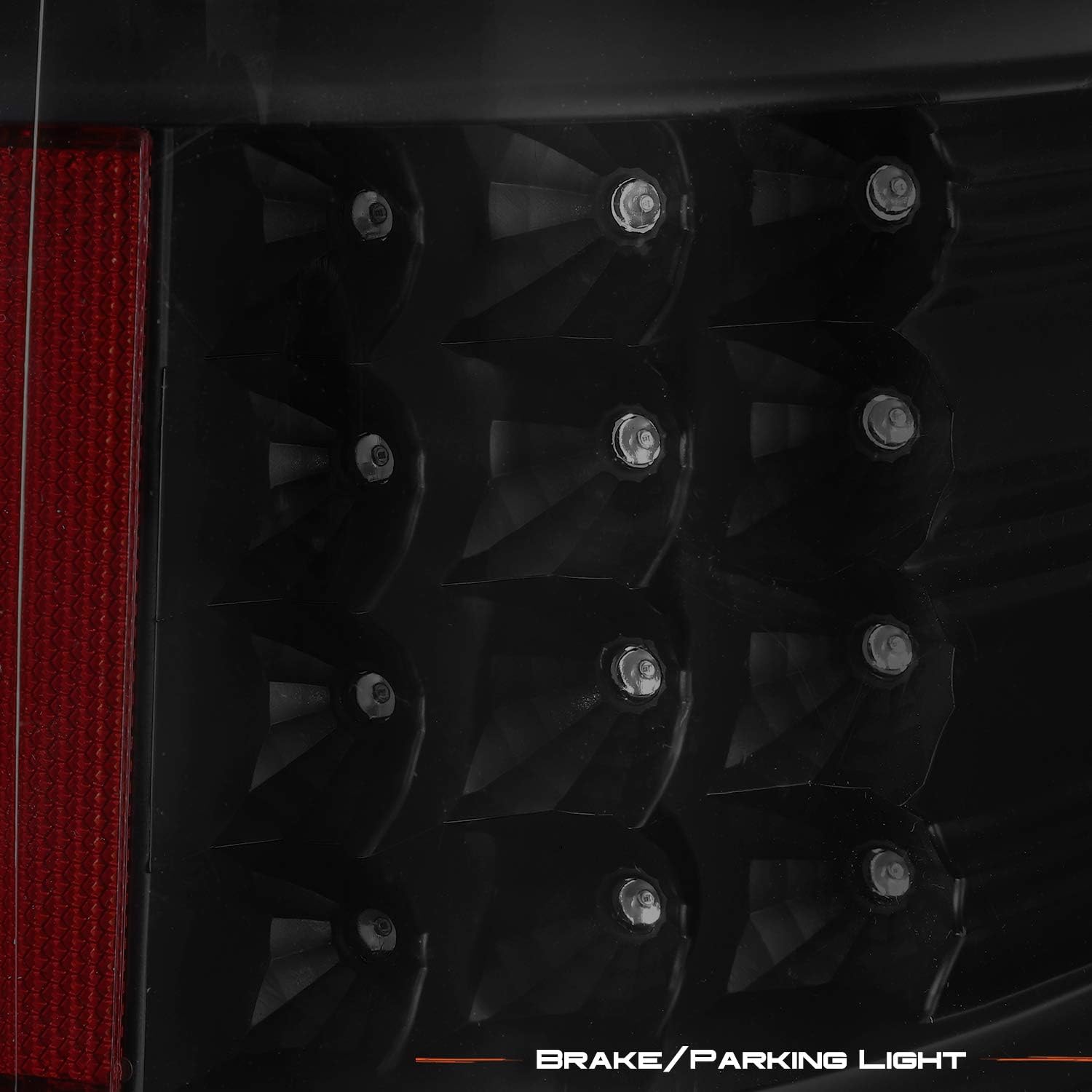 AKKON - For Black Smoke 09-14 Ford F-150 Styleside Pickup Truck Rear LED Tail Lights Brake Lamps Replacement