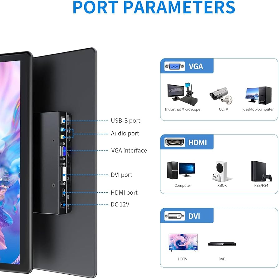 Amazon.com: HOWENS Portable Touchscreen Monitor 15.6 inch, FHD