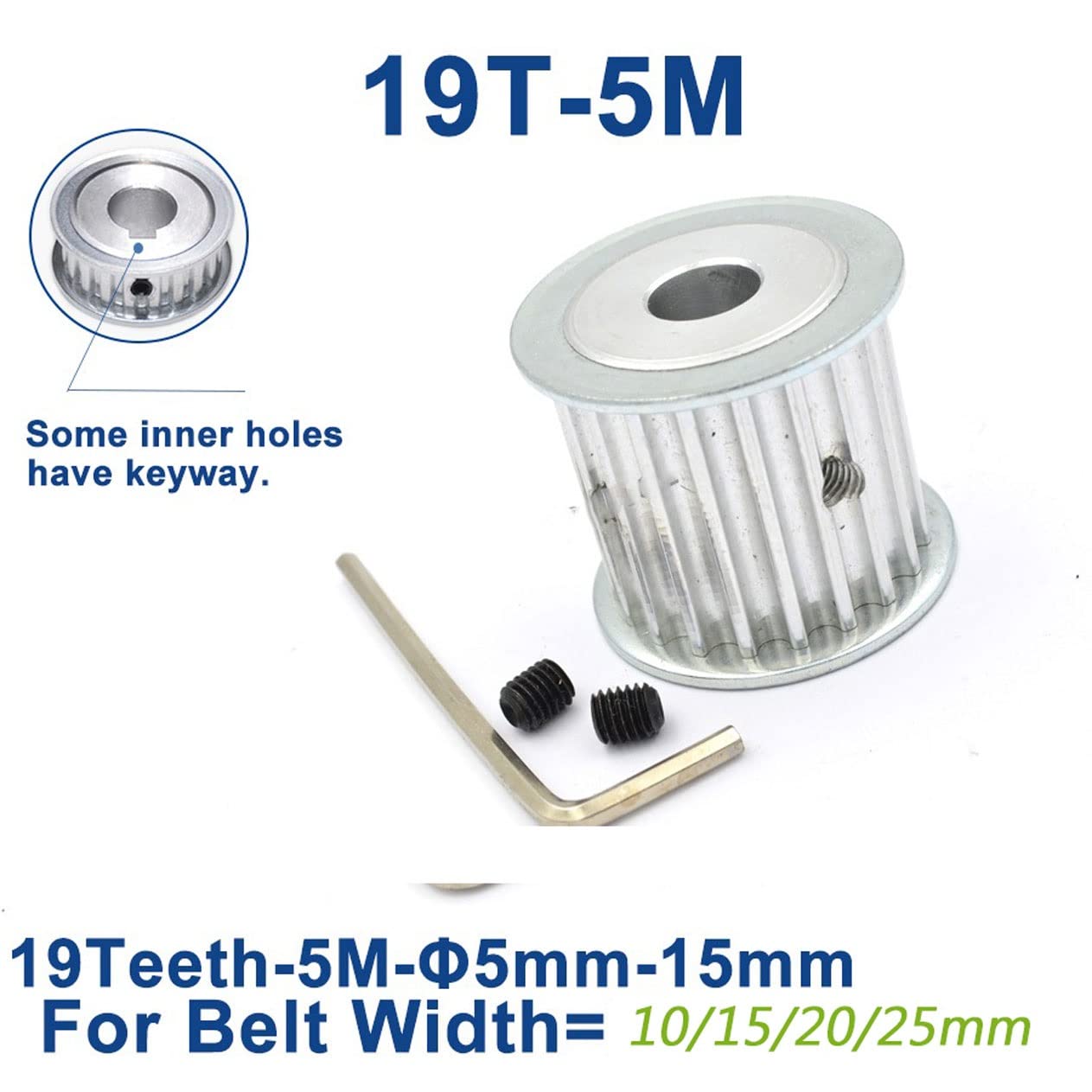 XL 10-40 Zähne Riemenscheibe 10T-40T Zahnrad Pulley Für Zahnriemen 10mm