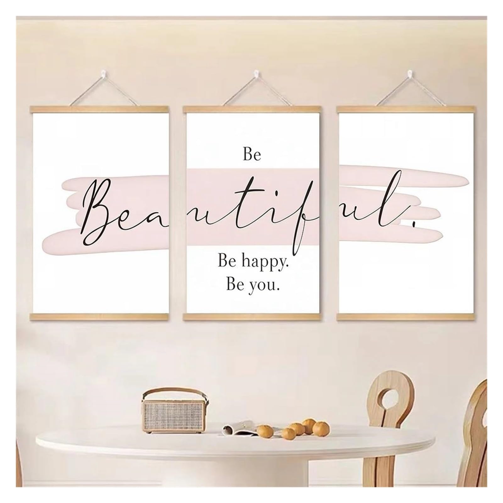 Toile Art Mural Nature avec Citations Inspirantes Cadre Bois 40x50cm Deco Salon