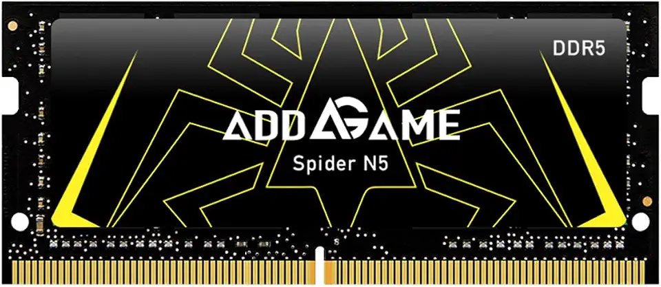 addlink AddGame Spider N5 DDR5 RAM 16GB Gaming 5600MHz 262-Pin, CL46 1.1V Intel XMP 2.0, SO-DIMM, memória de computador portátil compatível (AG16GB56C46N5S)