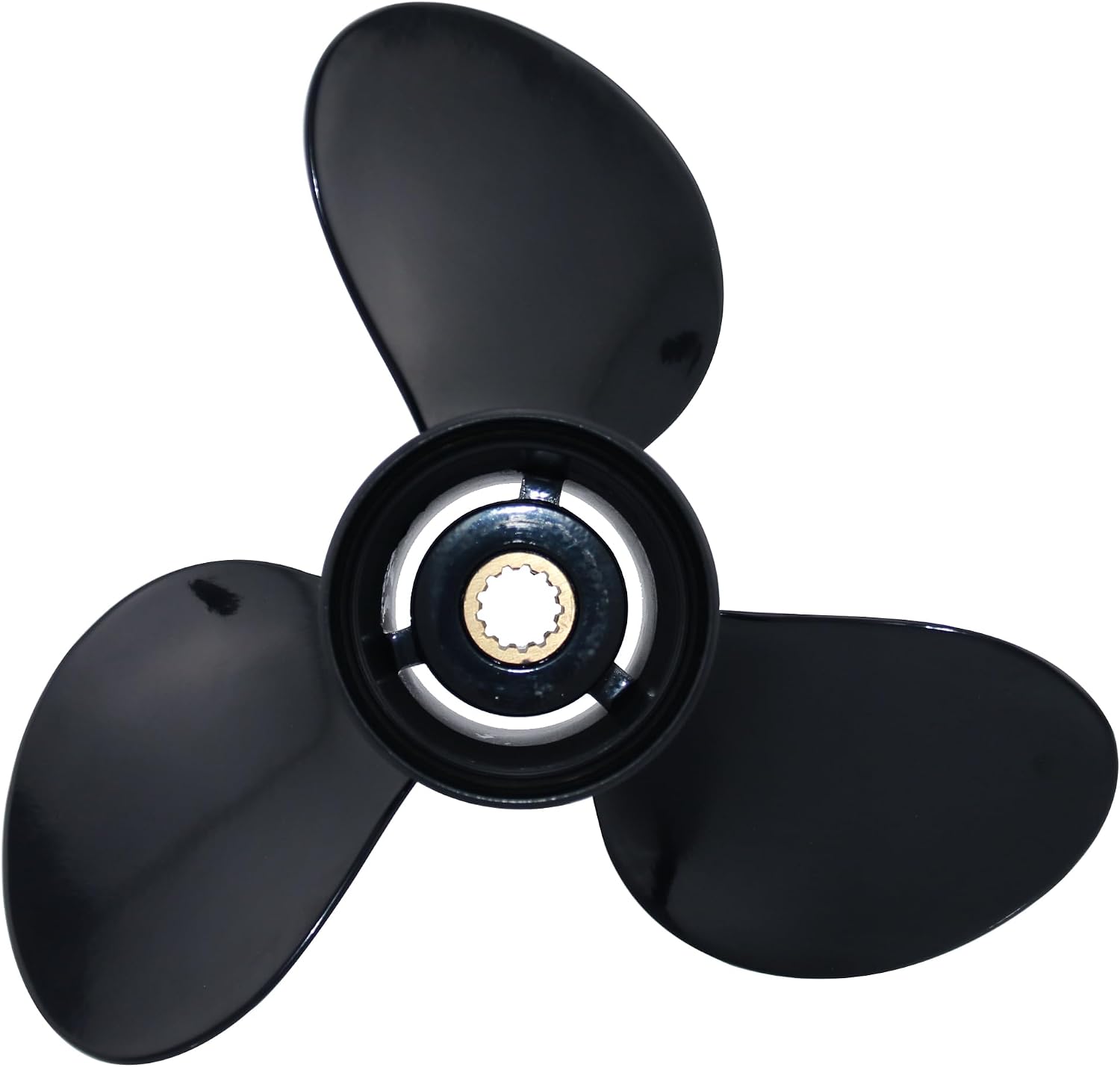 CAPTAIN Outboard Propeller fit Johnson Evinrude 40-75 HP Engines, 12 1/4 Diameter x 15 Pitch Boat Propeller, 13 Spline Tooth, RH, Aluminum Part