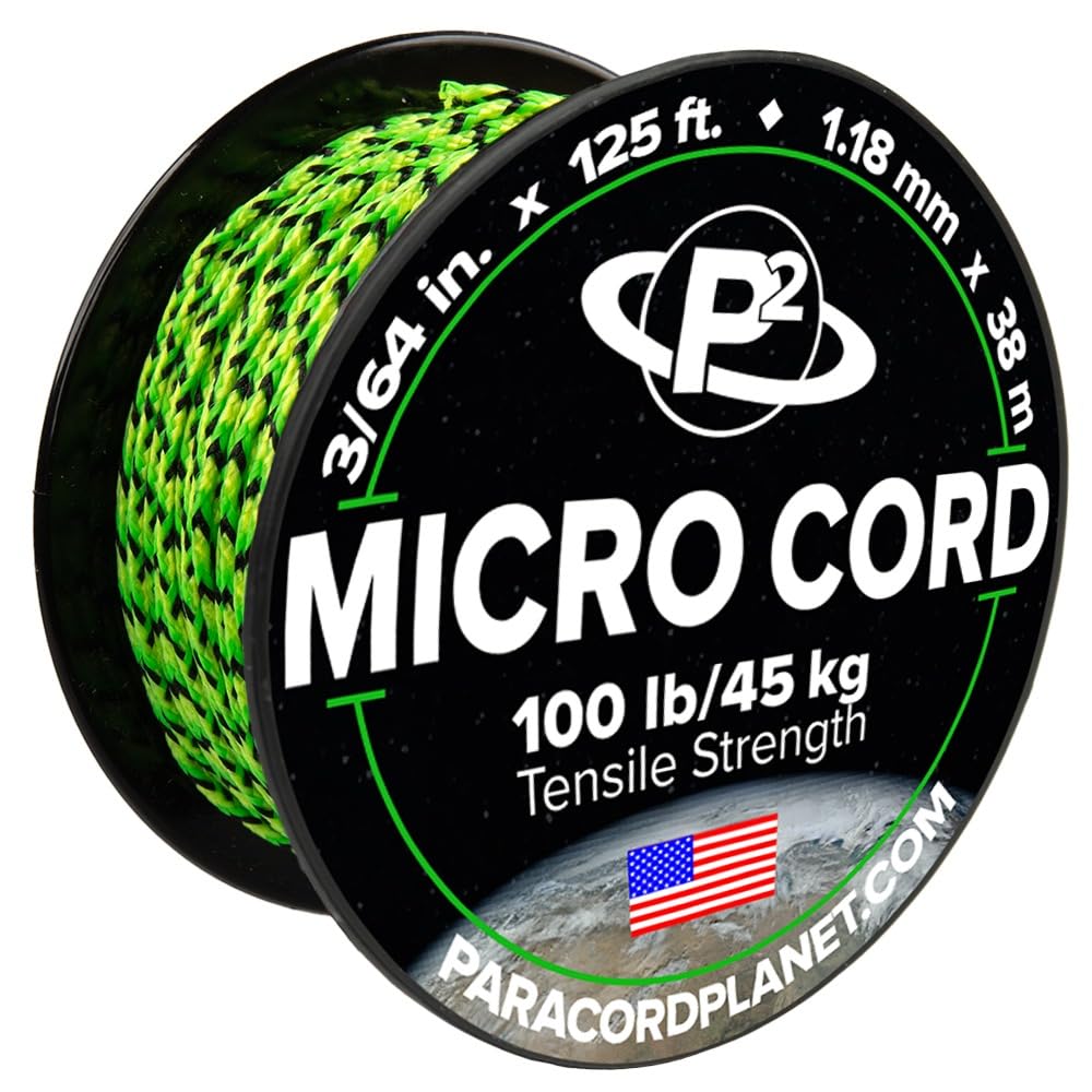 Paracord Planet Micro Paracord – Thin Braided Cord for Crafting, Fishing, and DIY Projects in 125 ft Spools – Dragonfly — image 1