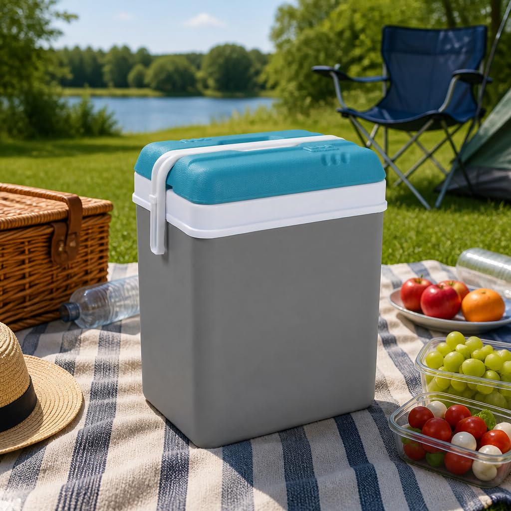 EDA Glacière Isotherme - Fabriqué en France - Grande Capacité - Plastique Résistant - Design Moderne - Idéale pour Pique‑Niques, Barbecues, Camping Et Utilisation Quotidienne