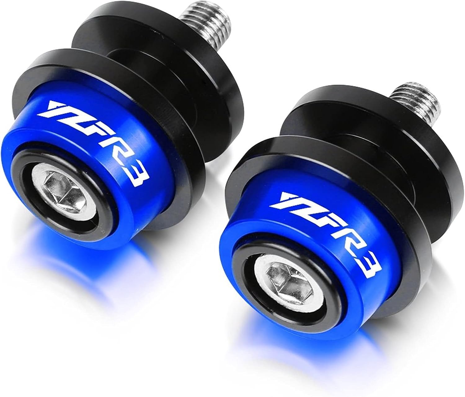 Motorcycle 6MM Stand Screws CNC Swingarm Slider Spools Accessories for Yamaha YZFR3 2015-2017 2018 2019 2020 Swing Arm Bracket Screw (Color : Blue)