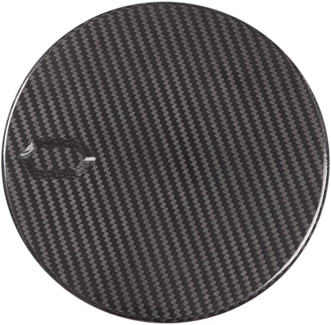 LLKUANG Car Gas Cap Fuel Door Decoration Kit Fit for Lamborghini Huracan 2014-2021 Real Carbon Fiber Auto Fuel Tank Cover Accessories