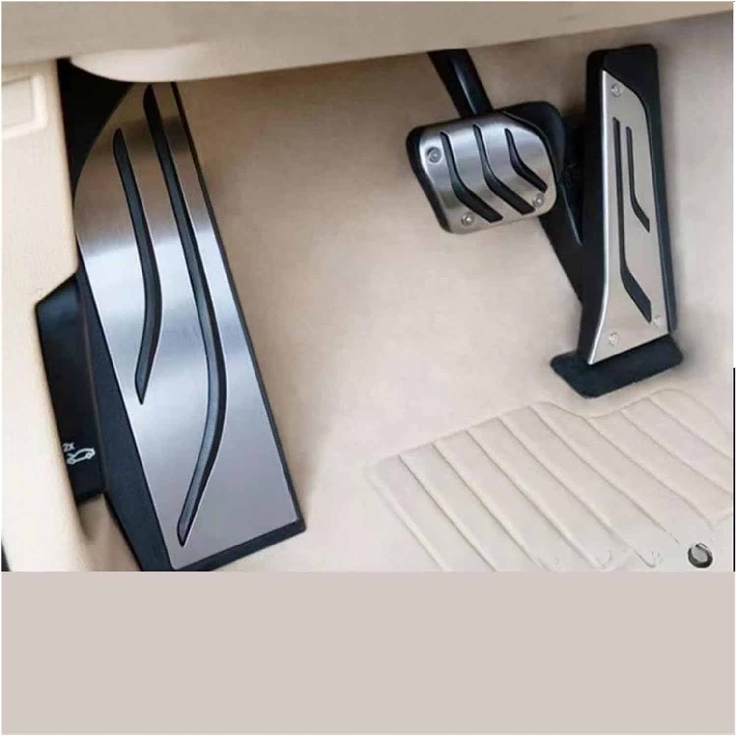 Car Pedal Pads Car Pedals Compatible For BMW X3 G01 X4 G02 2019-2022 LHD Accelerator Gas Fuel Brake Clutch Foot Pedal Cover Anti-Slip Pad Accessories(AT with Rest)