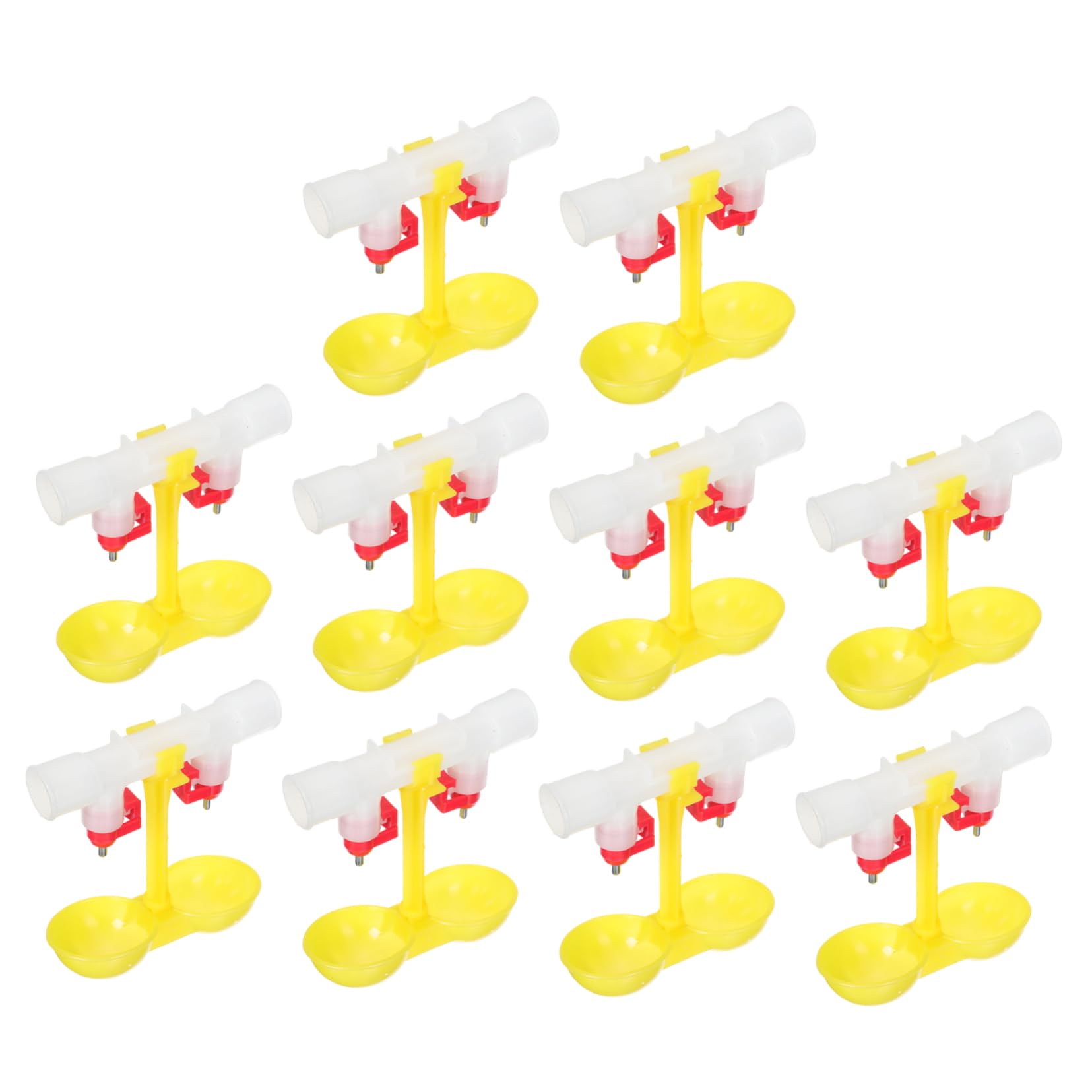 Abbeveratoio per Galline Automatico 10 Pezzi in Acciaio Inox | 360° Nipples, Erogazione Automatica Dell'acqua, per Pappagalli e Altri Uccelli
