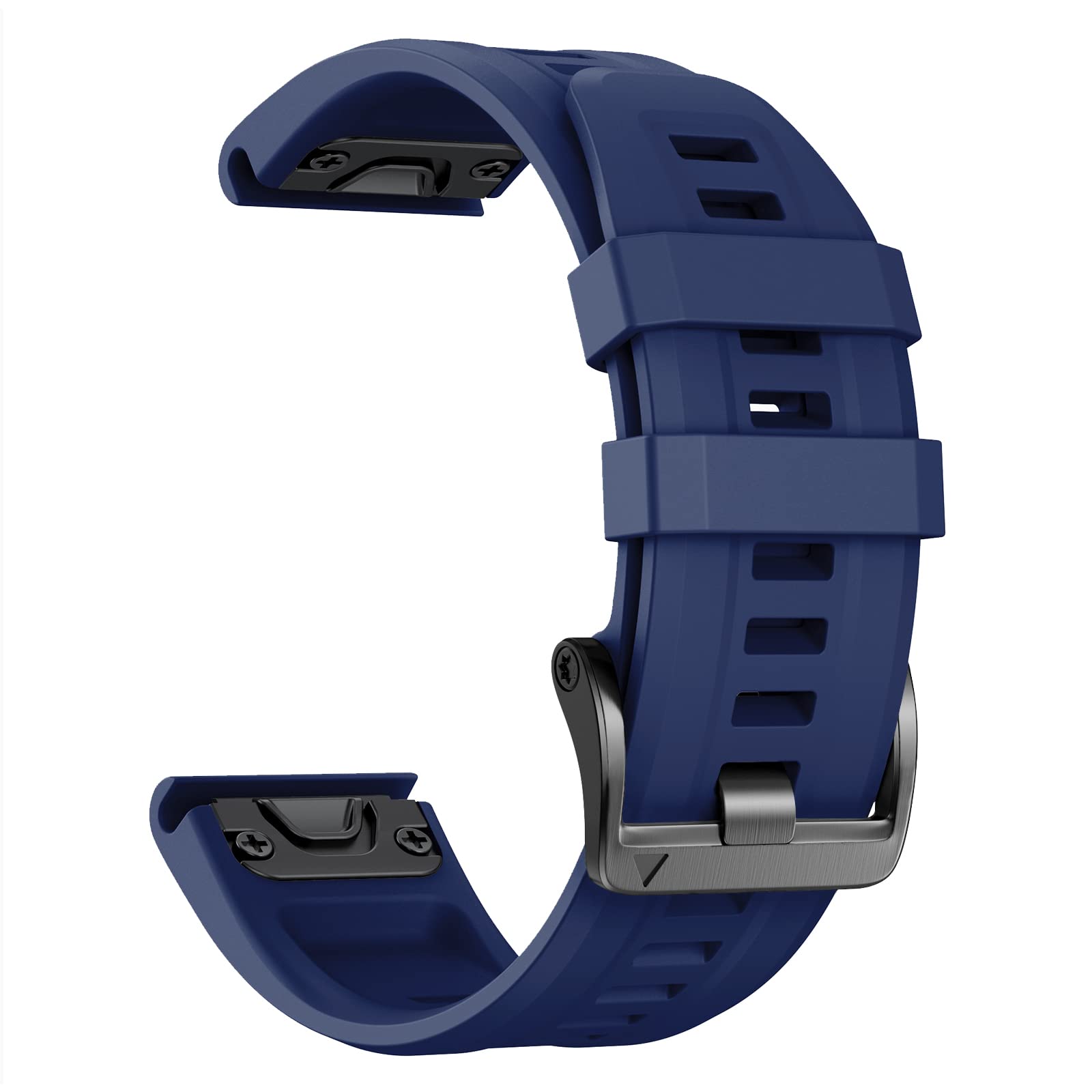 NotoCity for Garmin fenix 7/6/5/7 Pro/6 Pro/5 Plus/8 47mm Strap,22mm Silicone Watch Strap for Garmin Forerunner 945/955/965/970/E 45mm/Approach S60/S62/S70 47mm(Dark blue)