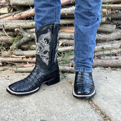 Image of Men's Alex Western Cowboy Boots Square Toe Pull On