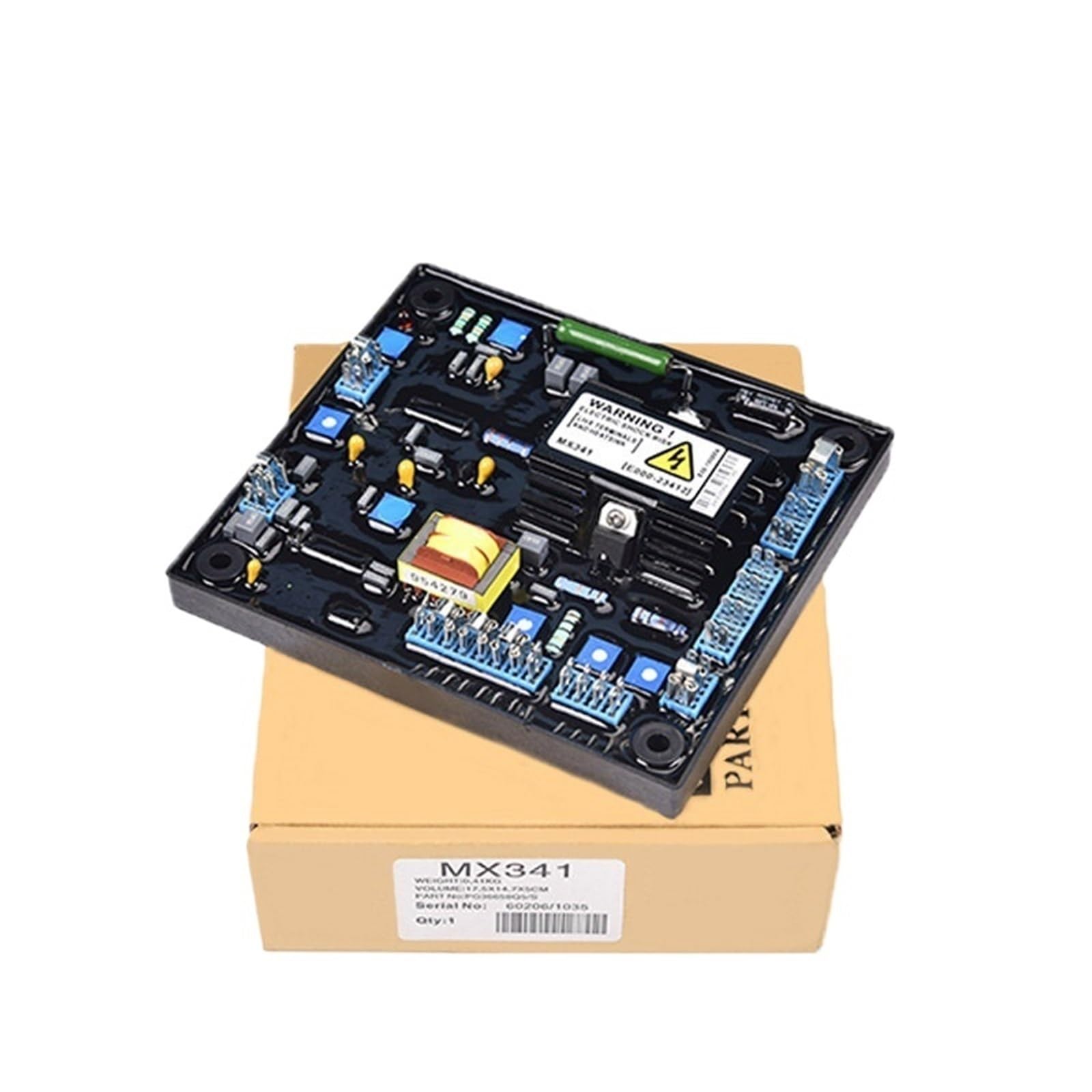 1 pieza AVR MX341 Reemplazo for regulador de voltaje automático MX341 AVR MX 341 E000-23412 Módulo regulador de voltaje automático
