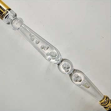 Glass Railing Post,Stair Post Clear Balusters Spindle for Stair - Villa Hotel Balcony Acrylic Crystal Stair Railing Post - Indoor Outdoor Commercial Deckorators Guardrail