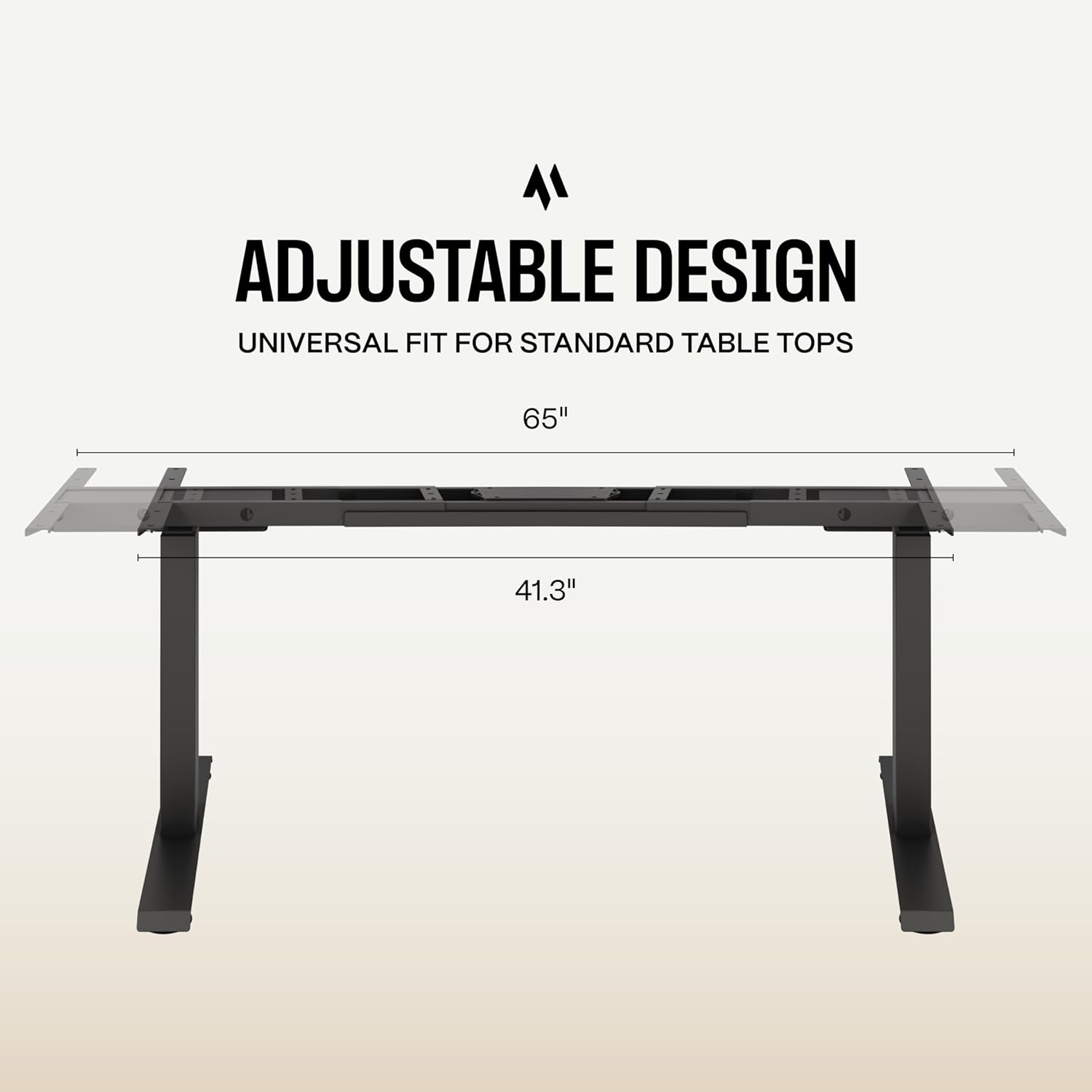 COREMINDED Dual Motor Standing Desk Frame – Heavy Duty, Powerful, 3 Stages Electric Height Adjustable Stand Up Desk Frame for Workstations with LCD Controller & Extras (Black)