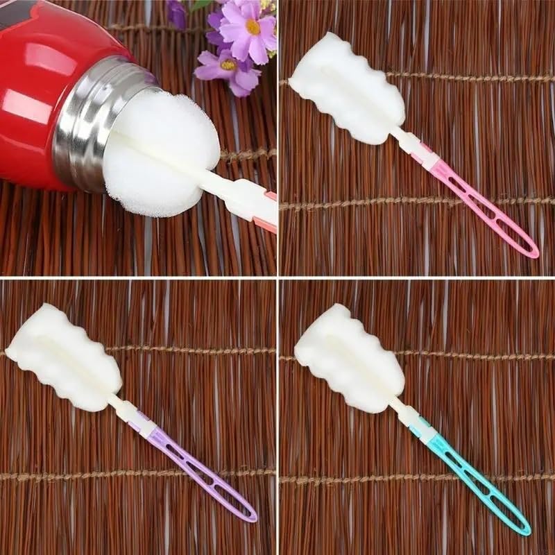 Brosse à bouteille éponge 360° rotative pour un lavage complet - 3