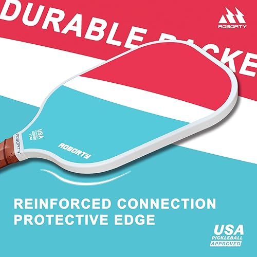 Miniatura 6 de USAPA - Paquete de 4 palas de pickleball Juego de 4 raquetas de grafito claro de primera calidad con cara de fibra y polímero con núcleo de panal