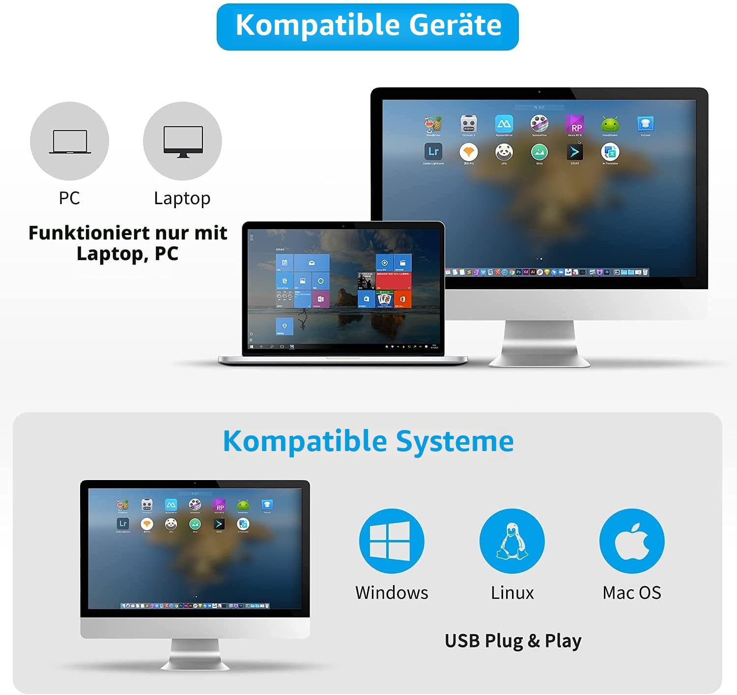 NetumScan 2D-Barcode Scanner - Tragbarer QR-Barcode-Leser/Bildwandler (PDF417, QR, Data Matrix) mit USB-Kabel für PC, Mac, Laptop, NSL5