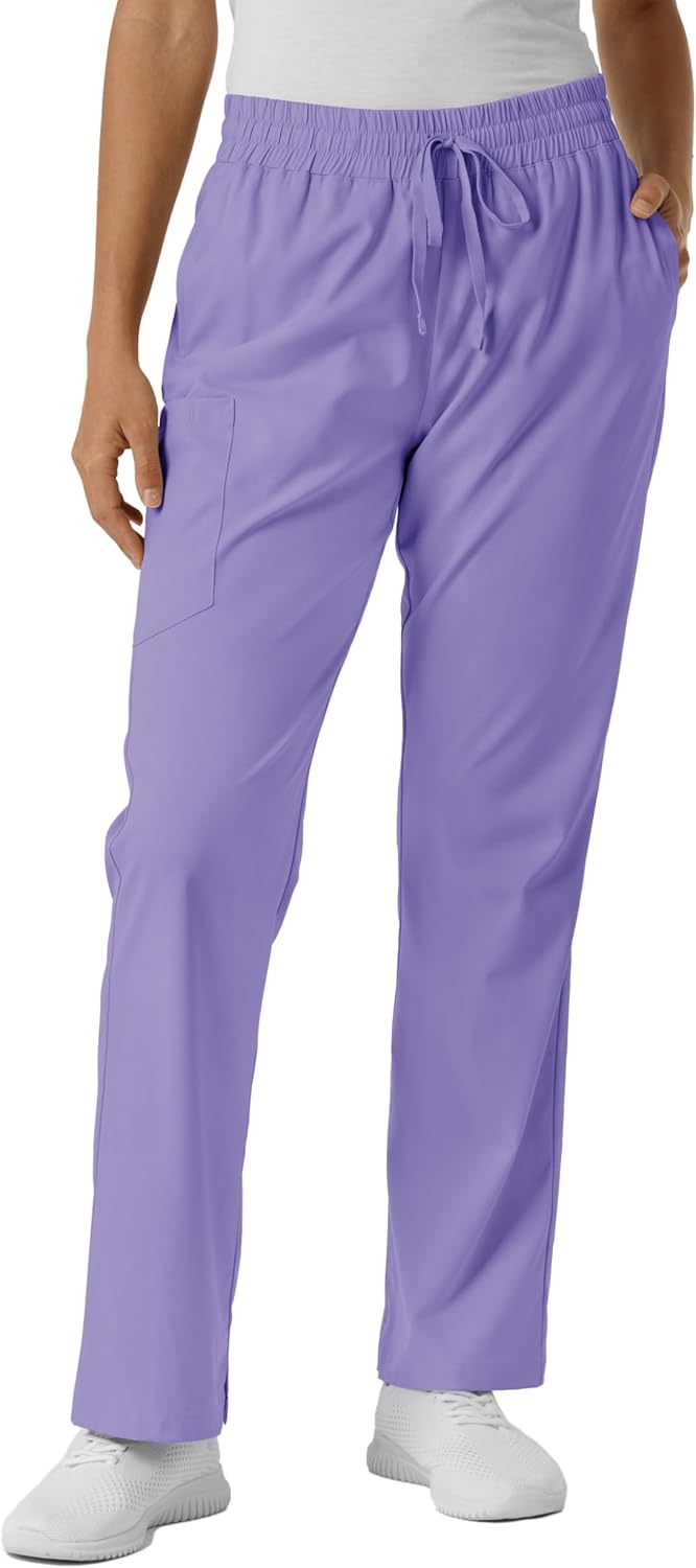Wink Boundless Scrubs for Women, Bootcut Scrub Pant - Iris Purple, 2X Petite - Image 2