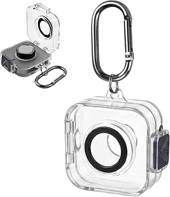 Travel Case Compatible with Oura Ring Gen 4/5 Charger, Hard PC Portable Charger Protective Case with Hook Buckle and Secure Lock No Charger Included
