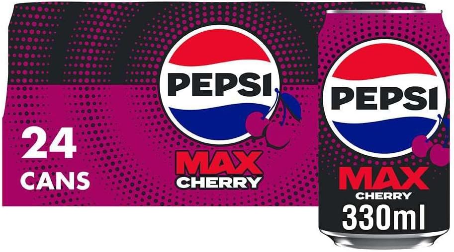 Max Cherry No Sugar Cola Cans 24 x 330ml