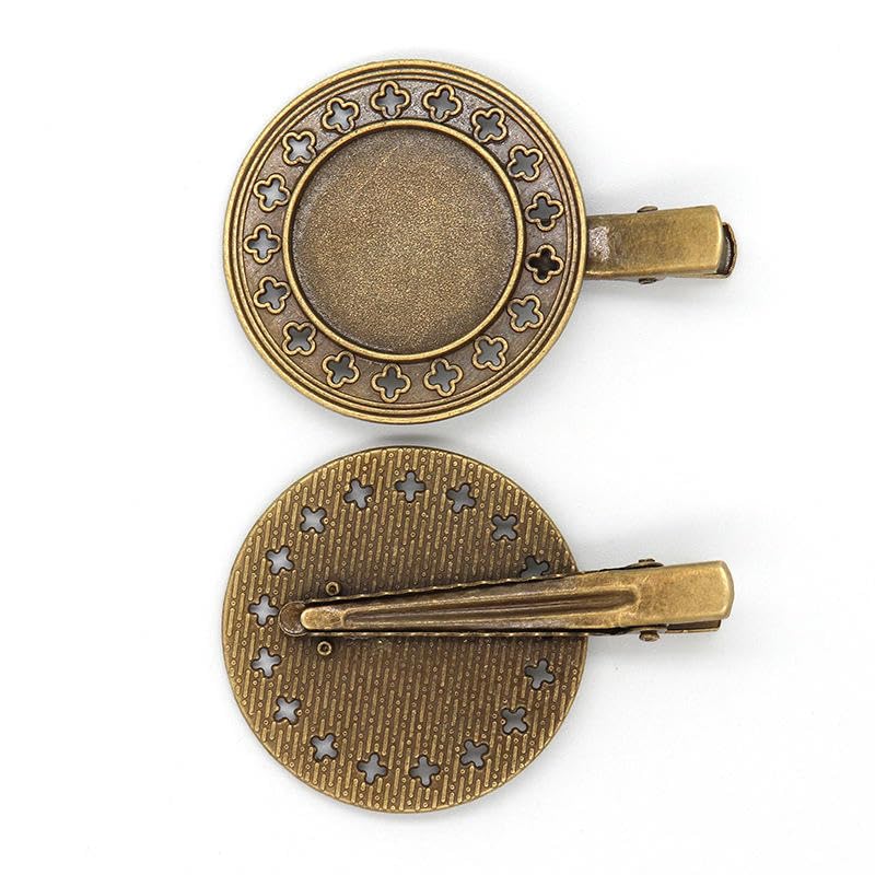 THAYLA Haarspangen aus Metall, Sonnenblumen-Design, 25 mm, 50 Stück, 50 Stück