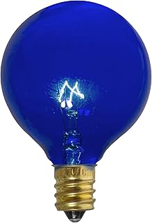 Northlight Pack of 25 Incandescent G50 Blue Christmas Replacement Bulbs