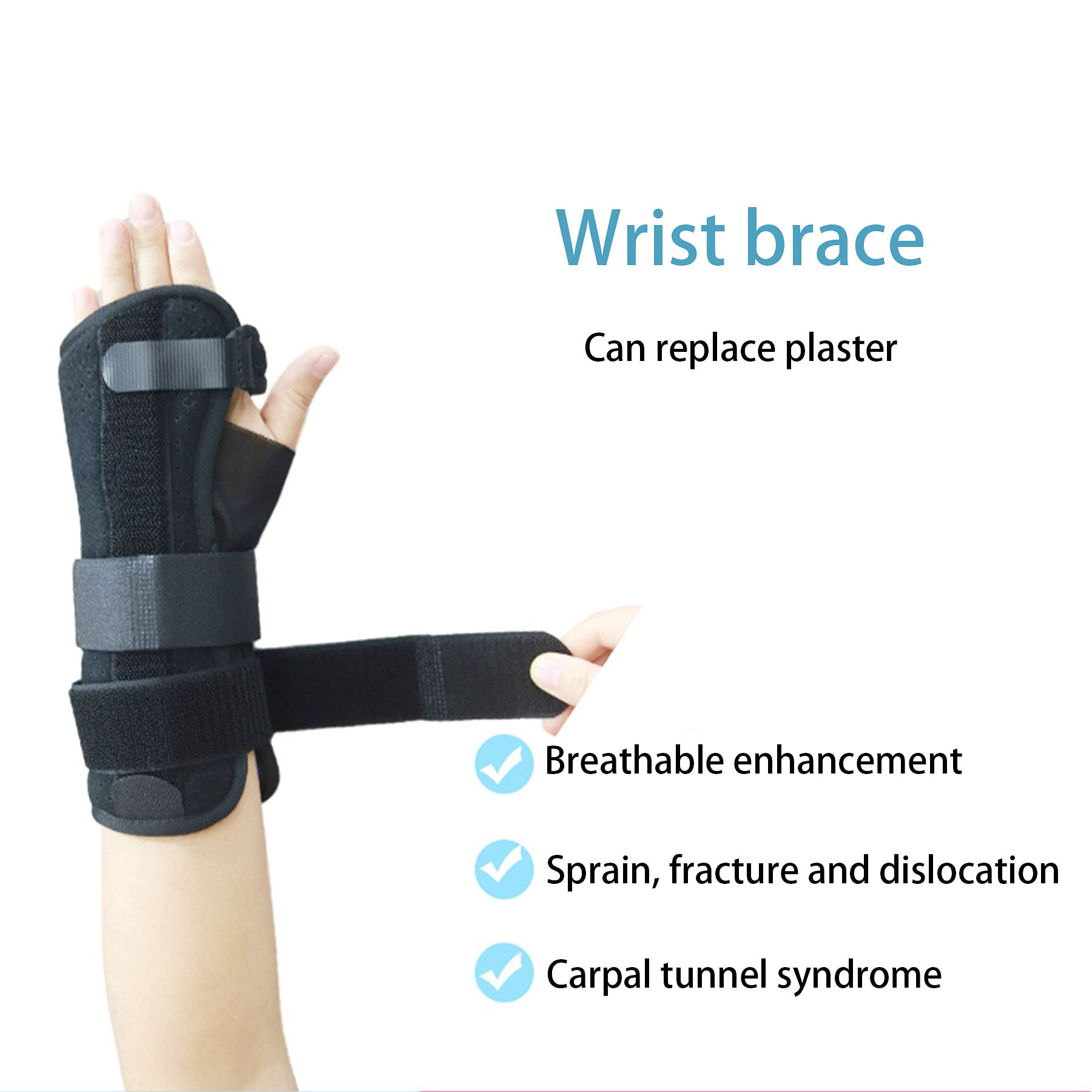Tutore per Polso Tunnel Carpale Stecca per Polso Ottimo per Dolore al Polso Distorsione Lesioni Sportive Supporto per La Mano Polso Artrite Tendinite Polso Sollievo Lesioni Polso,Lefthand,L