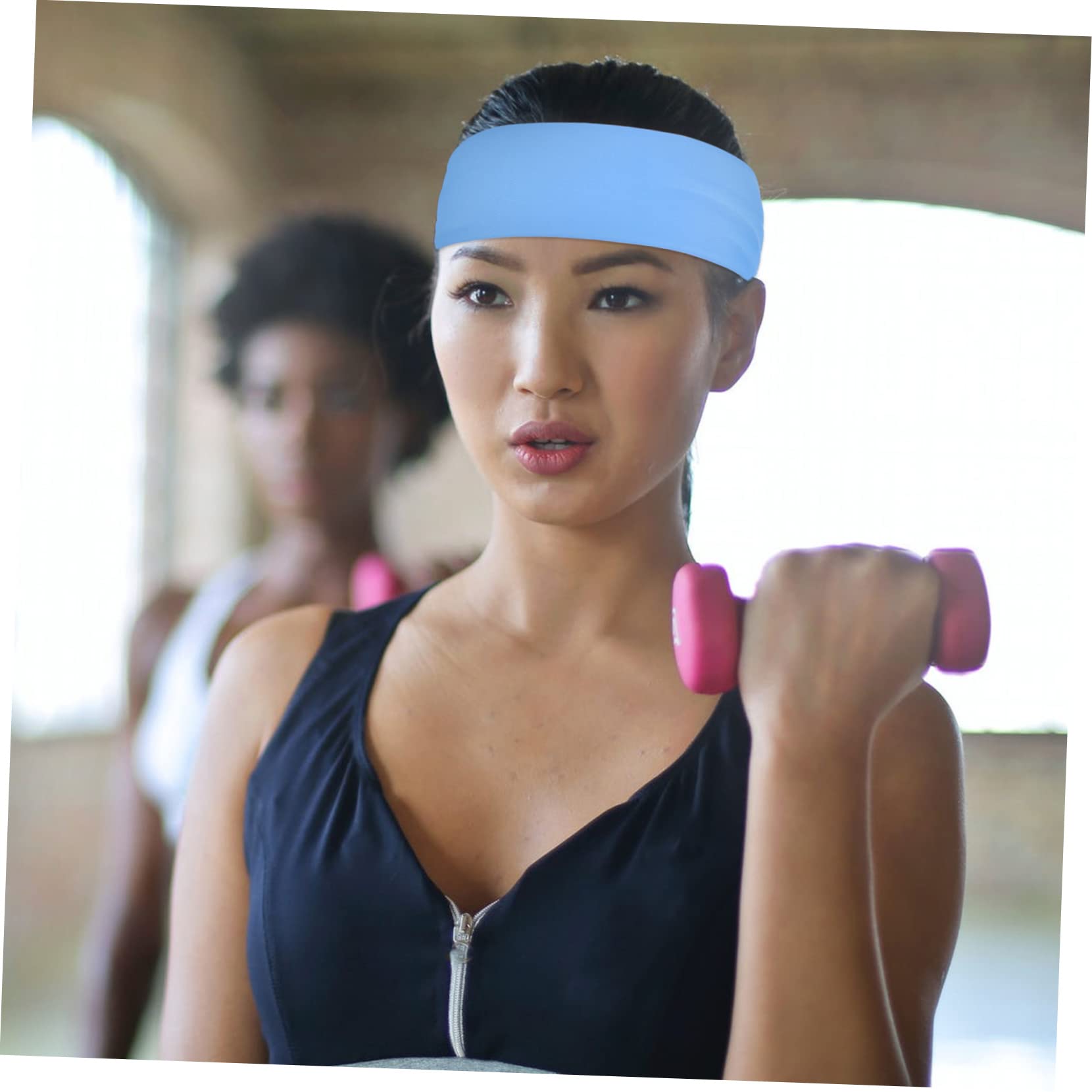 BESPORTBLE Bandeau De Sport Élastique pour Hommes Et Lot de Bandes Absorbantes pour Yoga Course Et Fitness Couleurs
