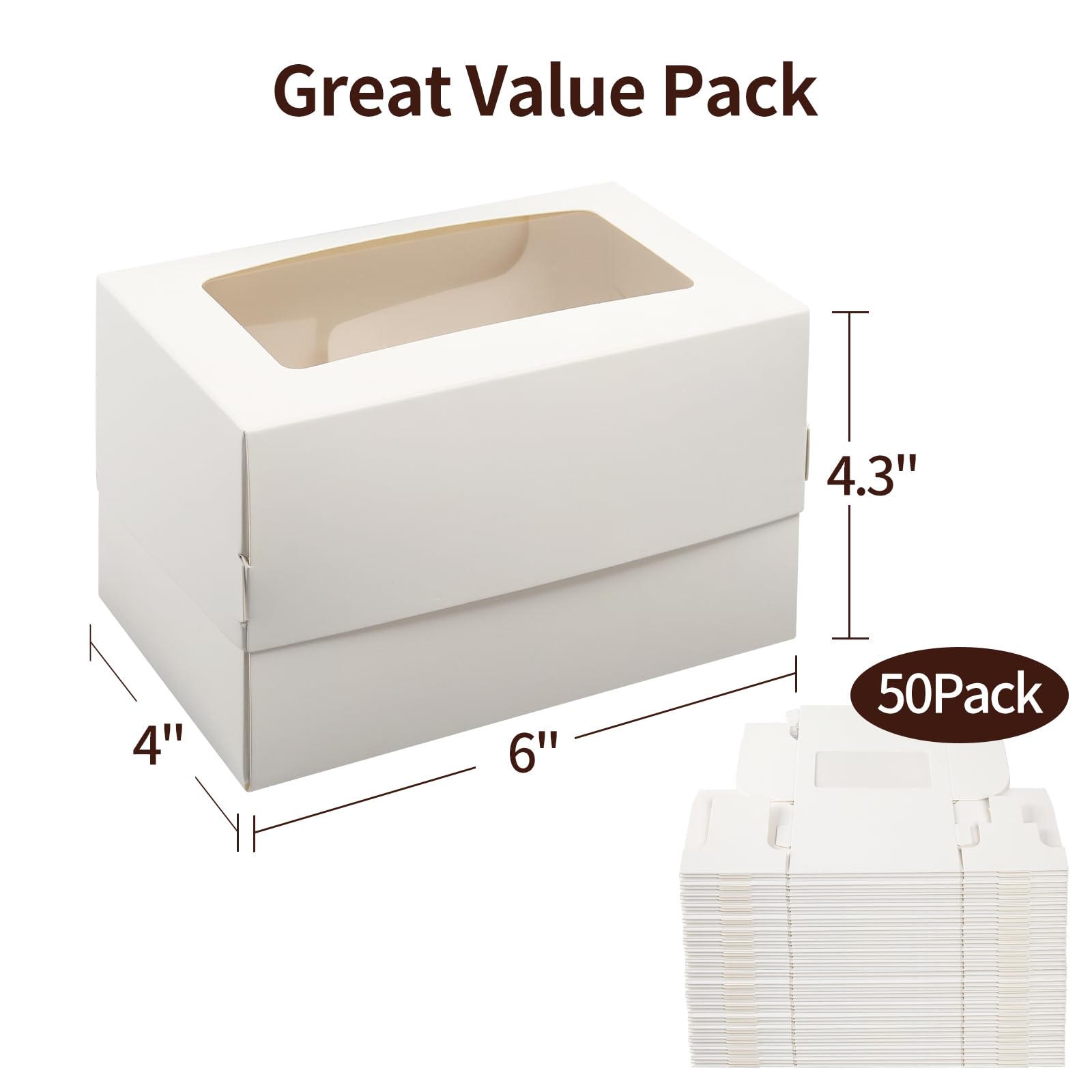 Dart C54HT1 Showtime Clear Hinged Containers, Pie Wedge, 6 2/3 oz, Plastic, 125/PK, 2 PK/CT