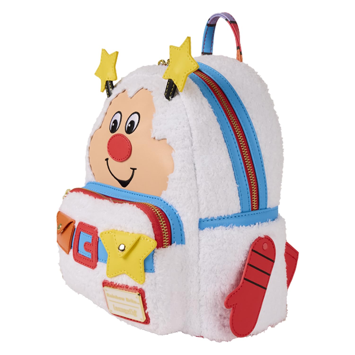 NWT Loungefly Rainbow Brite Mini Backpack With Charm Rainbow Brite Twink Fuzzy Figural Mini Backpack | Hot Topic main image 4