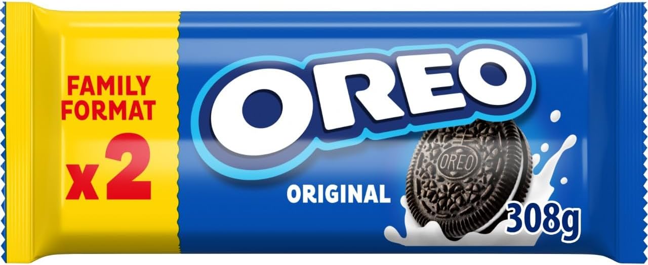 OREO Original Vanilla Sandwich Biscuit Twin Pack, 308 g (2 x 154 g)