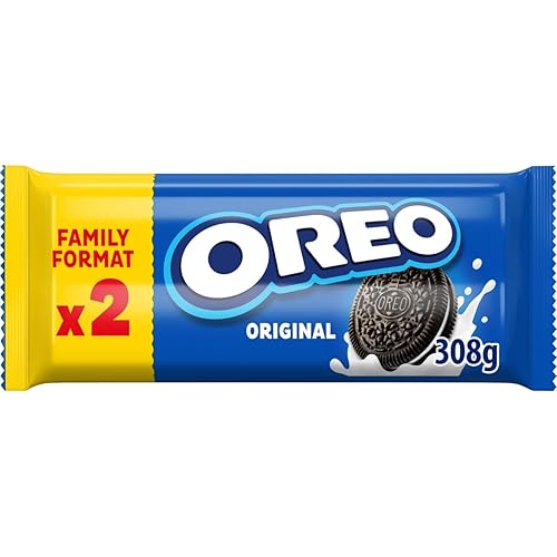 Oreo Original Sandwich Biscuits Twin Pack, Classic Cookies Filled with Vanilla Crème, 2 x 154 g (Pack of 1) - Original - 154 g (Pack of 2)