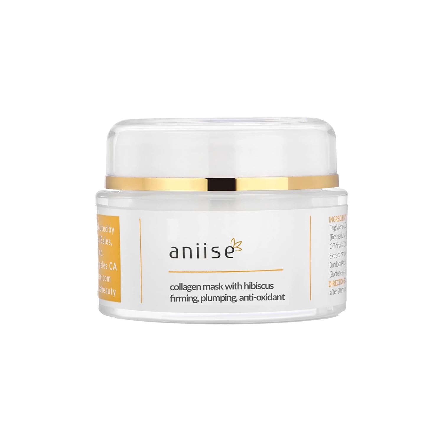 Aniise Face Collagen Mask - Facial Mud Moisture and Acne Treat Masque with Natural Anti Aging and UV Protection - Pore Refining with Cell Restoring and plus Cleansing and Hydrating