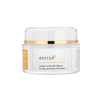 Aniise Face Collagen Mask - Facial Mud Moisture and Acne Treat Masque with Natural Anti Aging and UV Protection - Pore Refining with Cell Restoring and plus Cleansing and Hydrating