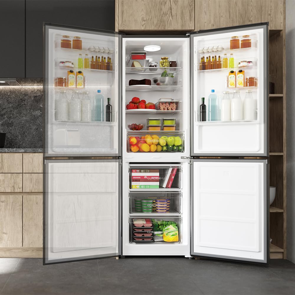 Cecotec Kühl-Gefrier-Kombination 2 Türen Bolero CoolMarket Combi 296 DF Dark E – Bild 6