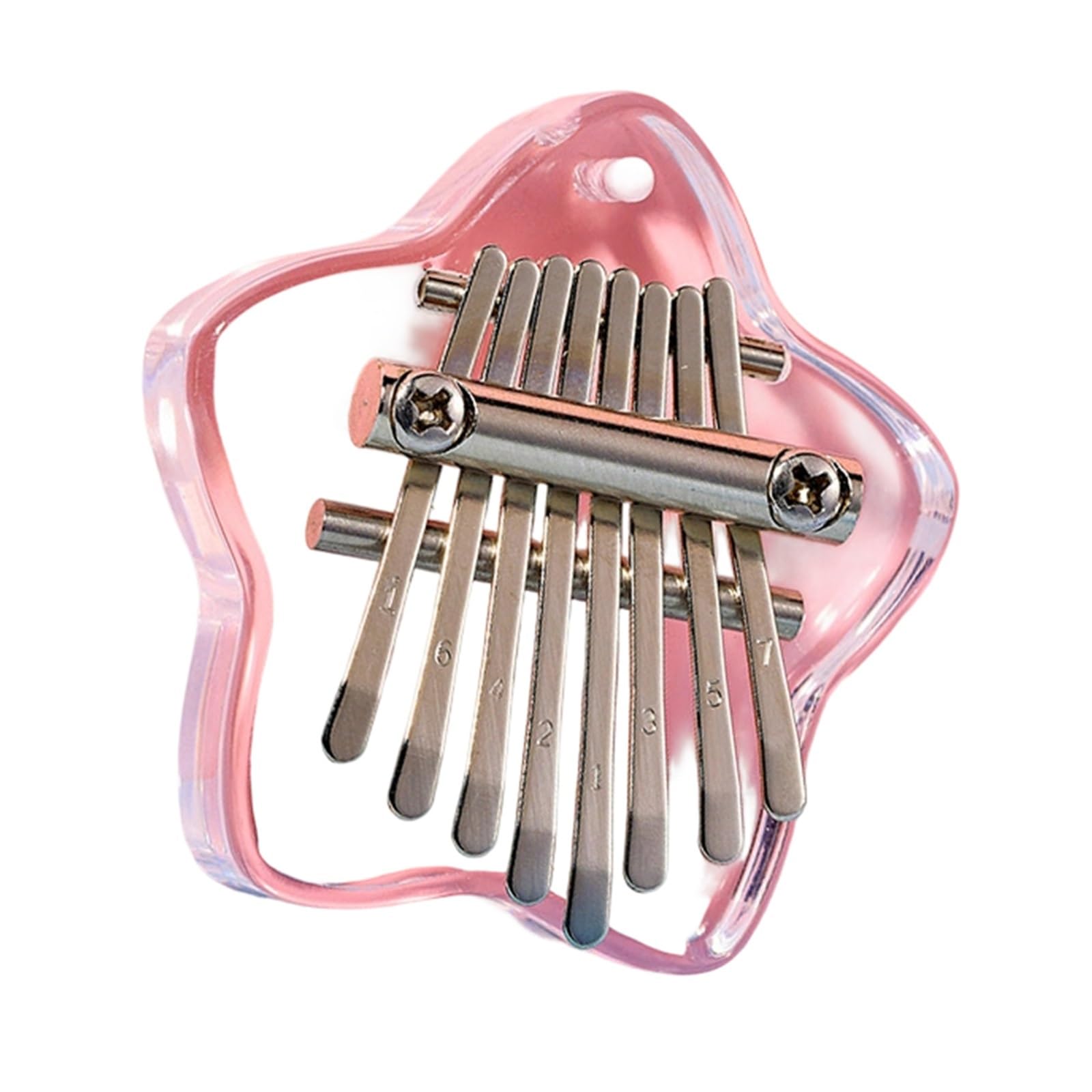 Kciuk Piano Kalimba 8 Uwaga Mini Instrument Akrylowy(2)