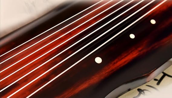 OrientalMusicSanctuary Vermillion Lacquered Aged Paulownia Guqin for Performers