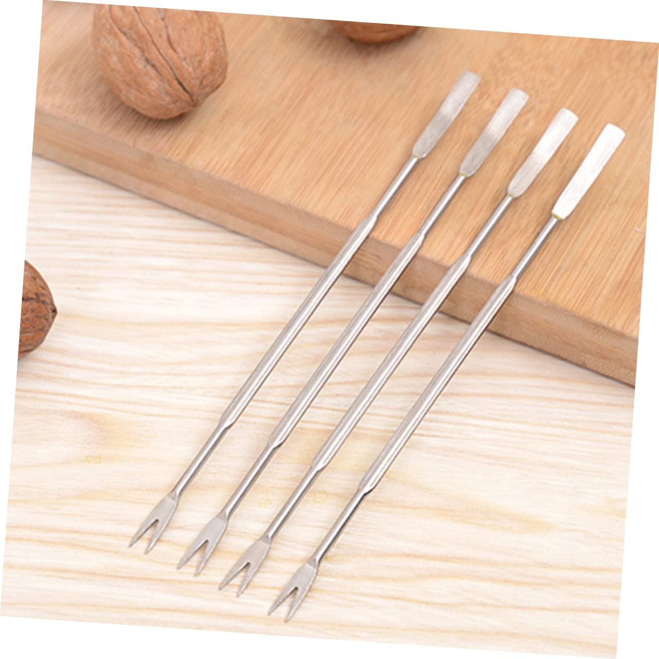 Set in Argento 12 Frutti Mare Nylon di Utensili per Pezzi