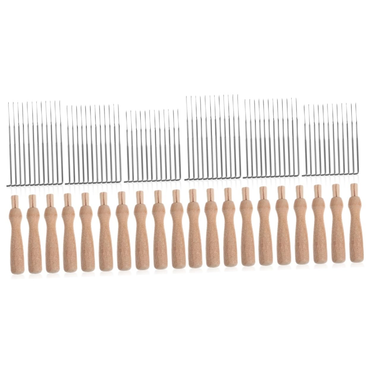 TEHAUX 2 Piezas De Herramientas De Fieltro De Lana Kit De Herramientas Para El Hogar Kit De Fieltro De Aguja Para Principiantes Herramientas De Costura Para El Hogar Agujas De Tejer
