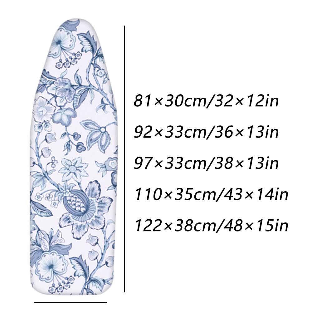 Copriasse Da Stiro Blu - Morbido, Resistente Al Calore, Design A Onde, 150x50 Cm - Foto 8