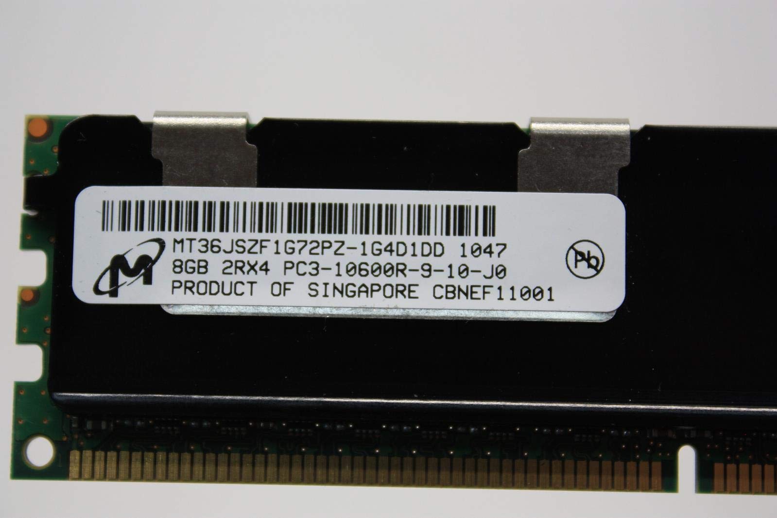 Barrette Mémoire RAM HP 8Go DDR3 PC3-10600R - 2Rx4 - Pour Serveur - Occasion