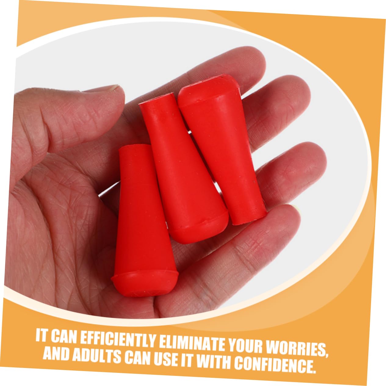 POPETPOP Rubber Arrow Tips for Archery 6 Pack Arrowheads Safety Arrowheads for Target Practice