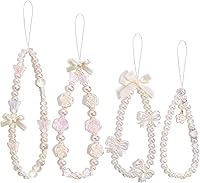 Vista 15 de 4 dijes estéticos para teléfono, correa de muñeca Y2K para teléfono celular, lazo de oso, mariposa, flor, corazón, estrella, accesorios de cadena