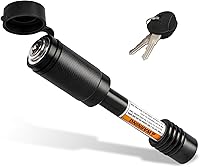 METAHardware 5/8" Heavy-Duty Trailer Hitch Lock for 2" Class III/IV Receivers - Anti-Theft, Anti-Rattle O-Rings, Push-to-Lock Security (1 Pack)