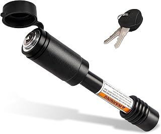 METAHardware 5/8" Heavy-Duty Trailer Hitch Lock for 2" Class III/IV Receivers - Anti-Theft, Anti-Rattle O-Rings, Push-to-Lock Security (1 Pack)