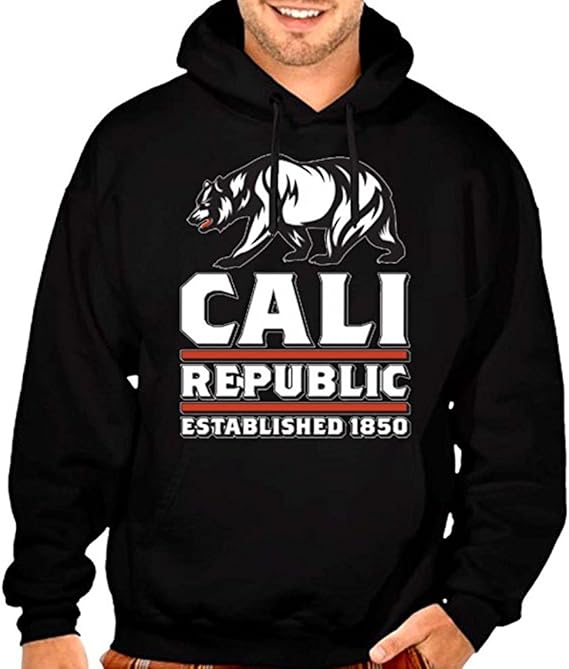 Cali Republic Established 1850 Men's Black Hoodie S5XL